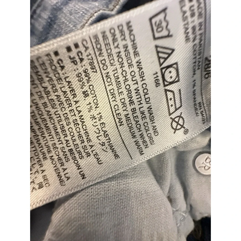 Banana Republic Jeans Women Size 6/28 8 Girlfriend Stretch Tapered‎ Straight Leg
